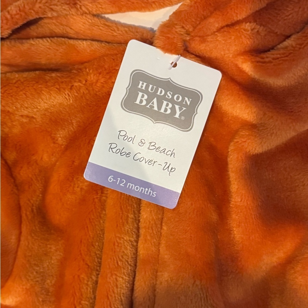 Hudson Baby Orange Robe Cover-Up - Picture 2 of 2